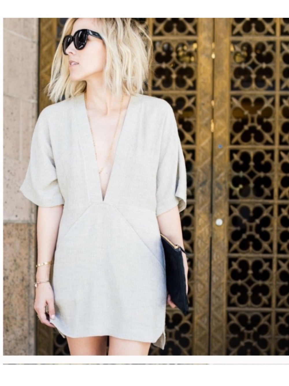 Reformation Azura Kimono Mini Dress